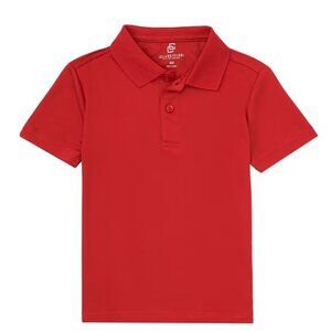 Boys Size 6/7 Class Club Modern Fit Red Short Sleeve Polo Shirt, NWT
